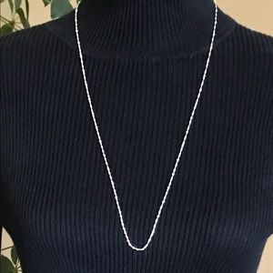 Beautiful diamond cut sterling silver necklace